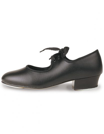 TAP SHOES LEATHER TIE LOW HEEL -0