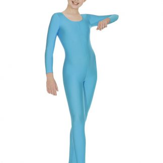CATSUIT LONG SLEEVE Plain or Ruched Front Nylon Lycra-0